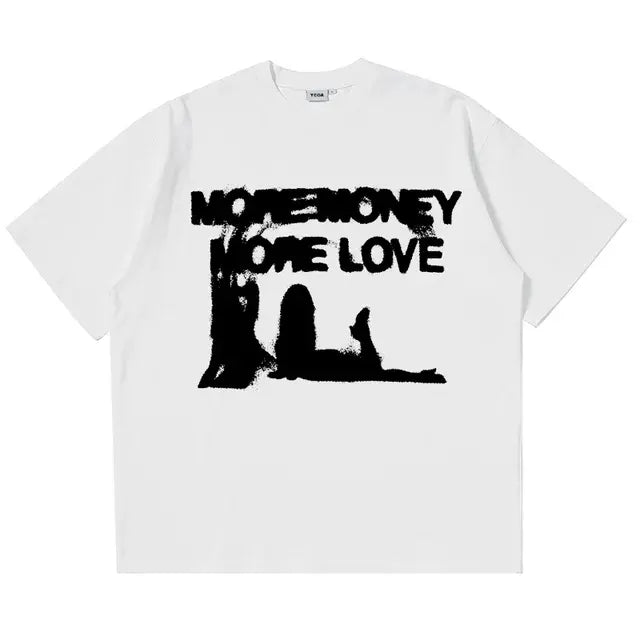 Men Oversized MORE MONEY T-Shirt