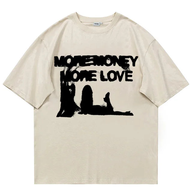 Men Oversized MORE MONEY T-Shirt