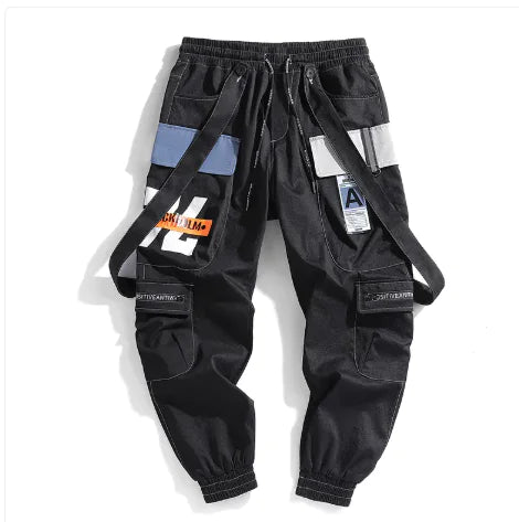 Hong Kong Style Multi-pocket Trousers Overalls For Male Youth