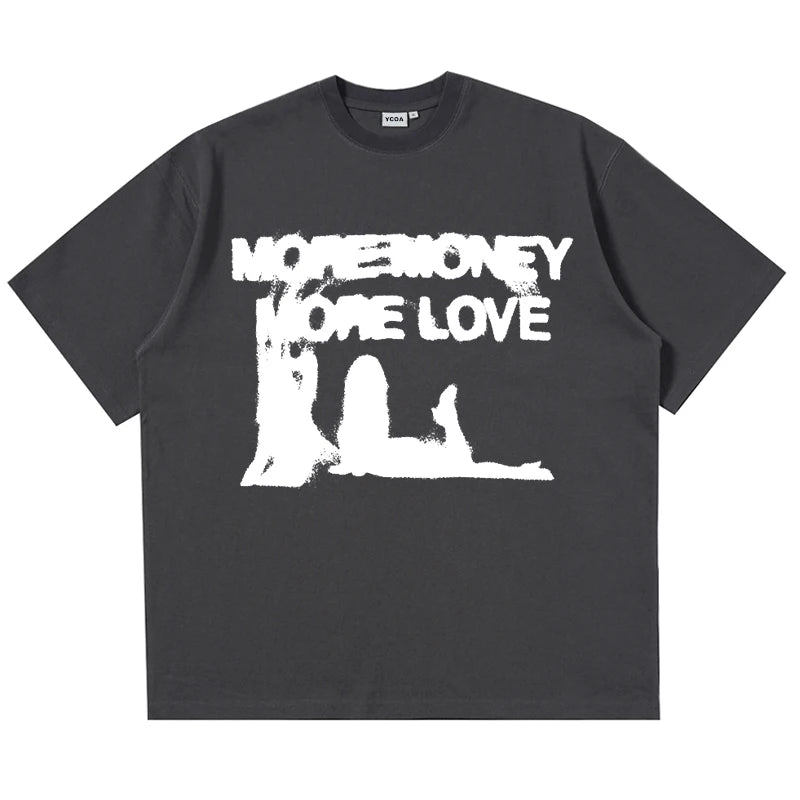 Men Oversized MORE MONEY T-Shirt