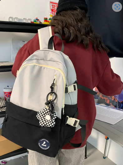 Large Capacity Pure Color Minimal Versatile Travel Backpack