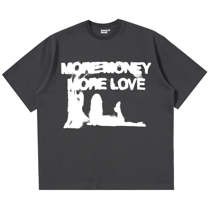 Men Oversized MORE MONEY T-Shirt