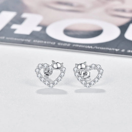 Heart Stud Earrings